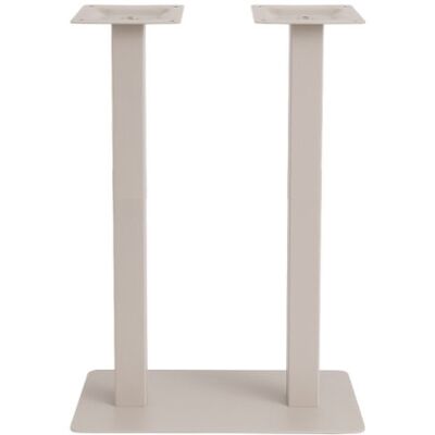 LABEL51 Eetkamertafel Tafelpoot Dubbel - Taupe - Metaal - Dubbel - 108 cm Taupe LABEL51 Eetkamertafel Tafelpoot Dubbel - Taupe - Metaal - Dubbel - 108 cm Taupe