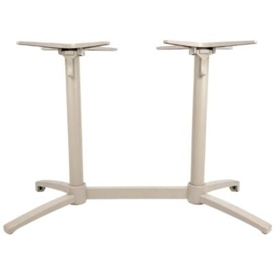 LABEL51 Eetkamertafel Tafelpoot Vouwbaar - Taupe - Metaal - 72 cm - Dubbel Taupe LABEL51 Eetkamertafel Tafelpoot Vouwbaar - Taupe - Metaal - 72 cm - Dubbel Taupe
