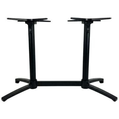 LABEL51 Eetkamertafel Tafelpoot Vouwbaar - Zwart - Metaal - 72 cm - Dubbel Zwart LABEL51 Eetkamertafel Tafelpoot Vouwbaar - Zwart - Metaal - 72 cm - Dubbel Zwart