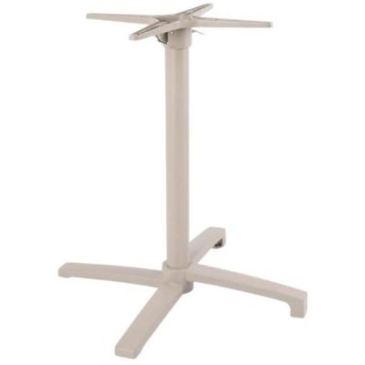 LABEL51 Eetkamertafel Tafelpoot Vouwbaar - Taupe - Metaal - 4-Poot Taupe LABEL51 Eetkamertafel Tafelpoot Vouwbaar - Taupe - Metaal - 4-Poot Taupe