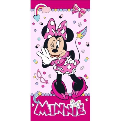 Disney Minnie Mouse Minnie Mouse strandlaken whisper 70 x 140 cm Roze Disney Minnie Mouse Minnie Mouse strandlaken whisper 70 x 140 cm Roze