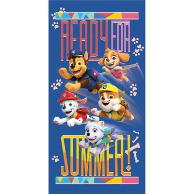 Paw Patrol handdoek Summer ready 70 x 140 cm - polyester Multicolor Paw Patrol handdoek Summer ready 70 x 140 cm - polyester Multicolor