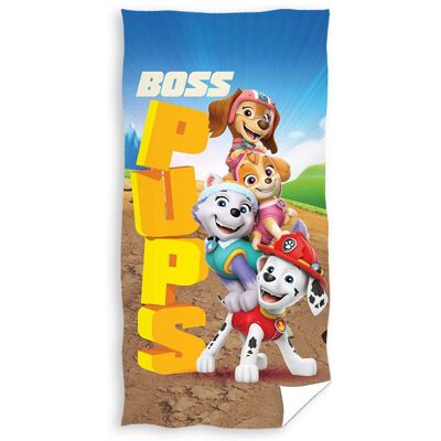 Paw Patrol strandlaken Boss Pups 70 x 140 cm Blauw Paw Patrol strandlaken Boss Pups 70 x 140 cm Blauw
