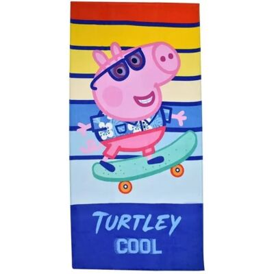 Peppa Pig handdoek skating 70 x 140 cm Multicolor Peppa Pig handdoek skating 70 x 140 cm Multicolor