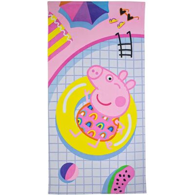 Peppa Pig strandlaken chilling 70 x 140 cm Multicolor Peppa Pig strandlaken chilling 70 x 140 cm Multicolor