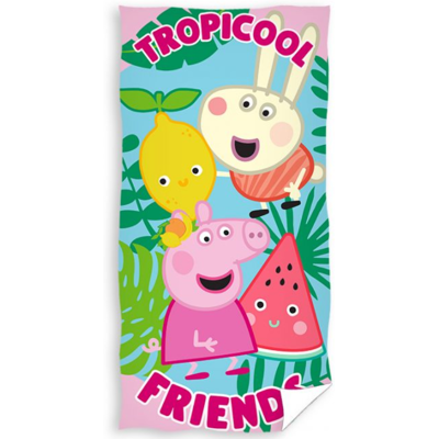 Peppa Pig Blauw 70x140cm - Strandhanddoek Peppa Pig Blauw 70x140cm - Strandhanddoek