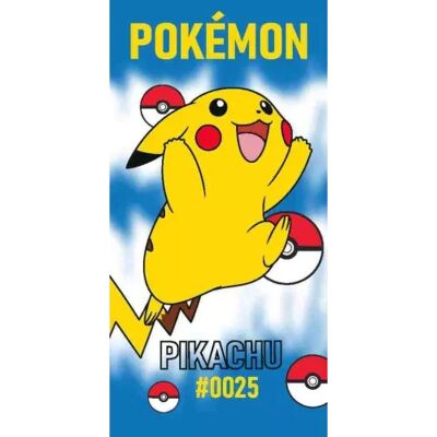 Pokemon strandlaken #0025 70 x 140 cm - katoen Multicolor Pokemon strandlaken #0025 70 x 140 cm - katoen Multicolor