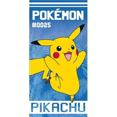 Pokemon strandlaken blauw 70 x 140 cm - katoen Blauw Pokemon strandlaken blauw 70 x 140 cm - katoen Blauw