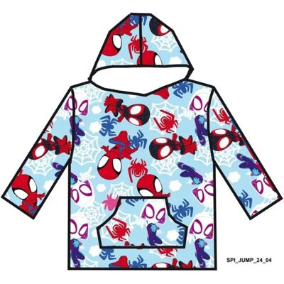 SpiderMan hoodie poncho 7 - 14 jaar - polyester Multicolor SpiderMan hoodie poncho 7 - 14 jaar - polyester Multicolor