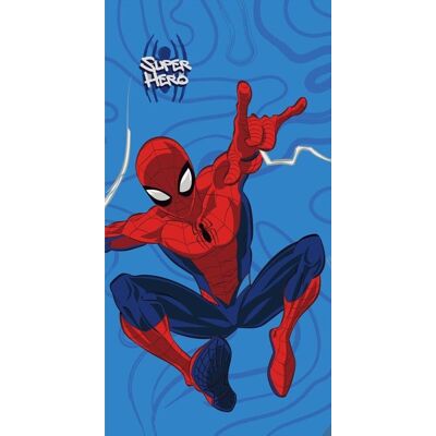 Spiderman strandlaken Super Hero 70 x 140 cm katoen Blauw/Rood Spiderman strandlaken Super Hero 70 x 140 cm katoen Blauw/Rood
