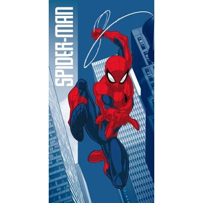 Spiderman strandlaken city 70 x 140 cm katoen Rood Spiderman strandlaken city 70 x 140 cm katoen Rood