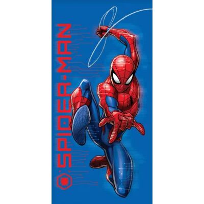 Spiderman strandlaken shooting a web 70 x 140 cm katoen Blauw/Rood Spiderman strandlaken shooting a web 70 x 140 cm katoen Blauw/Rood