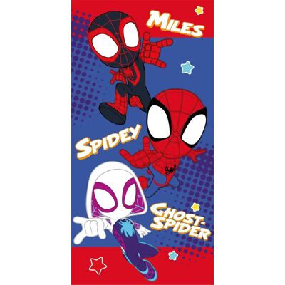Spiderman Spidey handdoek 70 x 140 cm - katoen Multicolor Spiderman Spidey handdoek 70 x 140 cm - katoen Multicolor