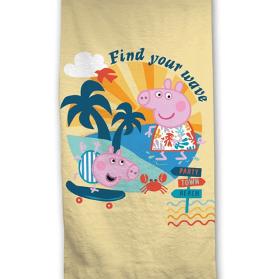 Peppa Pig Strandlaken - 70x140cm - Multikleuren Peppa Pig Strandlaken - 70x140cm - Multikleuren