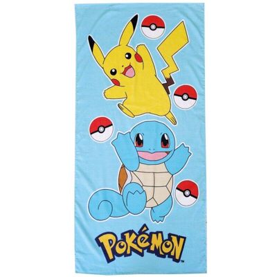 Pokemon strandlaken Squirtle en Pikachu 70 x 140 cm lichtblauw Multicolor Pokemon strandlaken Squirtle en Pikachu 70 x 140 cm lichtblauw Multicolor
