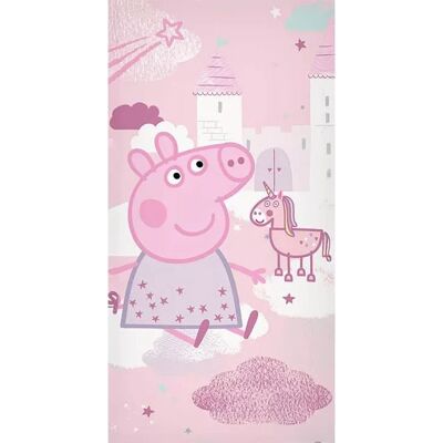 Peppa Pig handdoek roze 70 x 140 cm katoen Wit/Roze Peppa Pig handdoek roze 70 x 140 cm katoen Wit/Roze