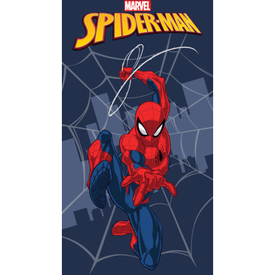 Spiderman strandhanddoek 70 x 140 cm polyester Blauw/Rood Spiderman strandhanddoek 70 x 140 cm polyester Blauw/Rood