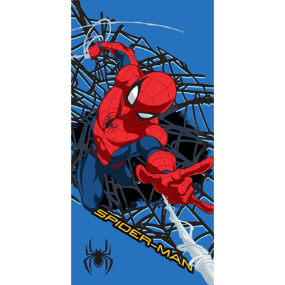 Spiderman handdoek Web Shot 70 x 140 cm polyester Blauw/Rood Spiderman handdoek Web Shot 70 x 140 cm polyester Blauw/Rood