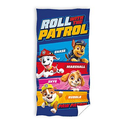 Paw Patrol strandlaken Roll with the Patrol 70 X 140 cm - Katoen Blauw Paw Patrol strandlaken Roll with the Patrol 70 X 140 cm - Katoen Blauw
