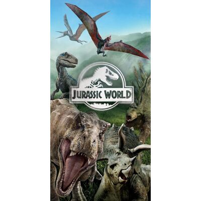 Jurassic World strandlaken 70 x 140 cm - katoen Multicolor Jurassic World strandlaken 70 x 140 cm - katoen Multicolor