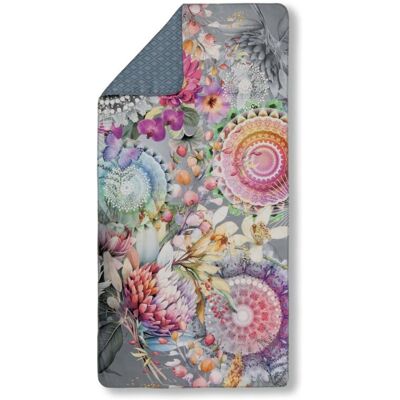 HIP Reishanddoek "Olinga" - Grijs - (50x100 cm) - 100% Polyester Grijs HIP Reishanddoek "Olinga" - Grijs - (50x100 cm) - 100% Polyester Grijs