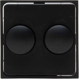 KOPP - Afdekplaat/Centraalplaat - Athenis HK07 - DUO Dimmer - Mat Zwart KOPP - Afdekplaat/Centraalplaat - Athenis HK07 - DUO Dimmer - Mat Zwart