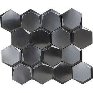 BES LED Zelfklevende 3D Tegel Cubi Metal BES LED Zelfklevende 3D Tegel Cubi Metal