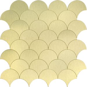 BES LED Zelfklevende Mozaïek Tegel - Afimera Schelpjes XL - Goud - 266x266x4mm BES LED Zelfklevende Mozaïek Tegel - Afimera Schelpjes XL - Goud - 266x266x4mm