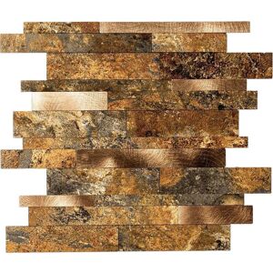 BES LED Zelfklevende Mozaïek Tegel - Afimera Wildverband - Taupe Natuursteen - 303x298x4mm BES LED Zelfklevende Mozaïek Tegel - Afimera Wildverband - Taupe Natuursteen - 303x298x4mm