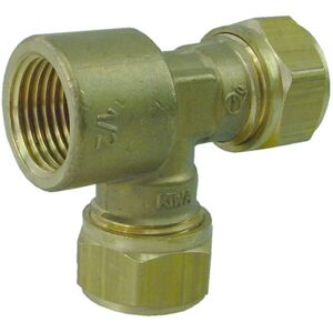 Riko P-737 Messing Knel T-Stuk 22x22x3/4 Binnendraads Riko P-737 Messing Knel T-Stuk 22x22x3/4 Binnendraads