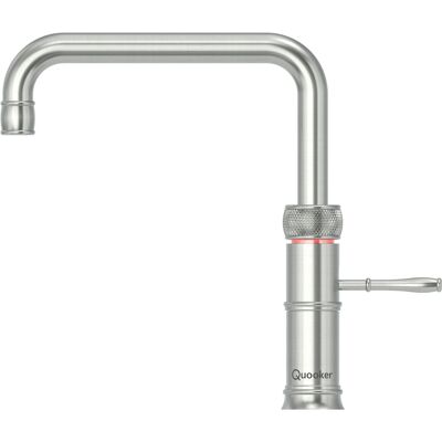 Quooker Classic Fusion Square Keukenkraan - Kokend - Warm & Koud Water - Kindveilige Dubbeldruk - RVS Quooker Classic Fusion Square Keukenkraan - Kokend - Warm & Koud Water - Kindveilige Dubbeldruk - RVS