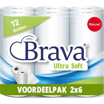 Brava - Super Keukenpapier - 12 Rollen - Ultra Absorberend Keukenpapier - Ultra Clean Keukenrol - Voordeelverpakking Brava - Super Keukenpapier - 12 Rollen - Ultra Absorberend Keukenpapier - Ultra Clean Keukenrol - Voordeelverpakking