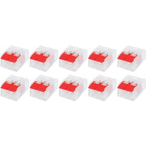 BES LED Lasklem Slim Set 10 Stuks - 2 Polig met Klemmetjes - Rood BES LED Lasklem Slim Set 10 Stuks - 2 Polig met Klemmetjes - Rood