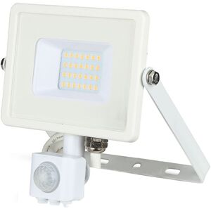 BES LED LED Bouwlamp 20 Watt met Sensor - LED Schijnwerper - Viron Dana - Warm Wit 3000K - Mat Wit - Aluminium - SAMSUNG LEDs BES LED LED Bouwlamp 20 Watt met Sensor - LED Schijnwerper - Viron Dana - Warm Wit 3000K - Mat Wit - Aluminium - SAMSUNG LEDs