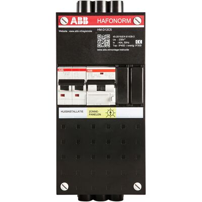 ABB Groepenkast Hafonorm - Installatiekast PV aansluiting PV 16A 1-fase totaal max 40A 1-fase - 1SPN004000F0020 ABB Groepenkast Hafonorm - Installatiekast PV aansluiting PV 16A 1-fase totaal max 40A 1-fase - 1SPN004000F0020