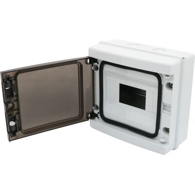 Opbouw Verdeelkast / Zekeringkast IP65 8-modules - Velvalux Panoboxpro - Waterdichte Elektrische Behuizing Opbouw Verdeelkast / Zekeringkast IP65 8-modules - Velvalux Panoboxpro - Waterdichte Elektrische Behuizing
