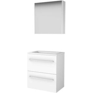 Basic Line Basic-Line Comfort 39 Badkamermeubelset - Ondiep - 60 x 39 cm - Met Grepen - 2 Lades - Acryl Wastafel - 1 Kraangat - Spiegelkast - Ice White Basic Line Basic-Line Comfort 39 Badkamermeubelset - Ondiep - 60 x 39 cm - Met Grepen - 2 Lades - Acryl Wastafel - 1 Kraangat - Spiegelkast - Ice White