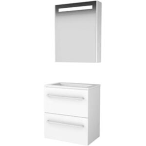 Basic Line Basic-Line Premium 39 Badkamermeubelset - Ondiep - 60 x 39 cm - Met Grepen - 2 Lades - Acryl Wastafel - Zonder Kraangat - Spiegelkast met LED Verlichting - Ice White Basic Line Basic-Line Premium 39 Badkamermeubelset - Ondiep - 60 x 39 cm - Met Grepen - 2 Lades - Acryl Wastafel - Zonder Kraangat - Spiegelkast met LED Verlichting - Ice White