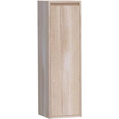 Brauer Adore - Hoge Kast - 120 cm - 1 Deur - Greeploos - Linksdraaiend - Lamellen Eiken Naturel Brauer Adore - Hoge Kast - 120 cm - 1 Deur - Greeploos - Linksdraaiend - Lamellen Eiken Naturel