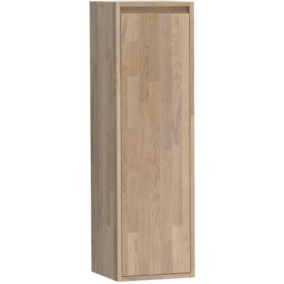 Brauer Adore - Hoge Kast - 120 cm - 1 Deur - Greeploos - Linksdraaiend - Vingerlas Eiken Grijs Brauer Adore - Hoge Kast - 120 cm - 1 Deur - Greeploos - Linksdraaiend - Vingerlas Eiken Grijs