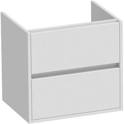 Brauer Adore - Onderkast - 60 cm - met 2 Softclose Lades Greeploos en 1 Sifon Uitsparing - Hoogglans Wit Brauer Adore - Onderkast - 60 cm - met 2 Softclose Lades Greeploos en 1 Sifon Uitsparing - Hoogglans Wit