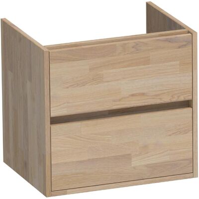 Brauer Adore - Onderkast - 60 cm - met 2 Softclose Lades Greeploos en 1 Sifon Uitsparing - Vingerlas Eiken Grijs Brauer Adore - Onderkast - 60 cm - met 2 Softclose Lades Greeploos en 1 Sifon Uitsparing - Vingerlas Eiken Grijs