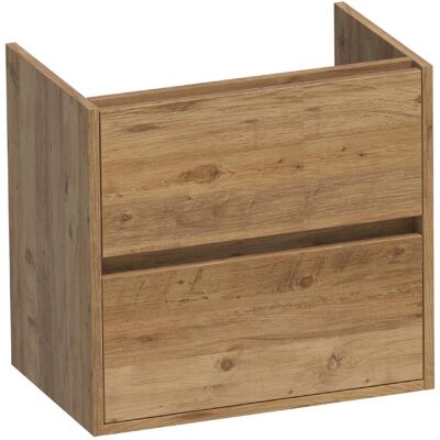 Brauer Adore - Onderkast Ondiep - 60 cm - met 2 Softclose Lades Greeploos en 1 Sifon Uitsparing - Chateau Brauer Adore - Onderkast Ondiep - 60 cm - met 2 Softclose Lades Greeploos en 1 Sifon Uitsparing - Chateau