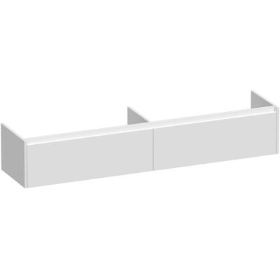 Brauer Embrace - Onderkast - 200 cm - met 2 Softclose Lades Greeploos en 2 Sifon Uitsparingen - Hoogglans Wit Brauer Embrace - Onderkast - 200 cm - met 2 Softclose Lades Greeploos en 2 Sifon Uitsparingen - Hoogglans Wit