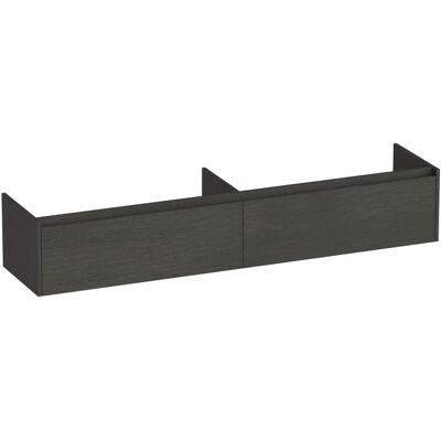 Brauer Embrace - Onderkast - 200 cm - met 2 Softclose Lades Greeploos en 2 Sifon Uitsparingen - Timber Anthracite Brauer Embrace - Onderkast - 200 cm - met 2 Softclose Lades Greeploos en 2 Sifon Uitsparingen - Timber Anthracite