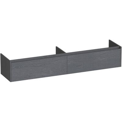 Brauer Embrace - Onderkast - 200 cm - met 2 Softclose Lades Greeploos en 2 Sifon Uitsparingen - Timber Grey Brauer Embrace - Onderkast - 200 cm - met 2 Softclose Lades Greeploos en 2 Sifon Uitsparingen - Timber Grey