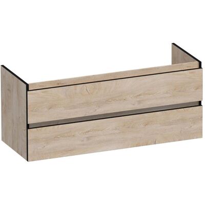 Brauer Joy Edge - Onderkast - 120 cm - met 2 Softclose Lades Greeploos en 2 Sifon Uitsparingen - Forest Wheat Brauer Joy Edge - Onderkast - 120 cm - met 2 Softclose Lades Greeploos en 2 Sifon Uitsparingen - Forest Wheat