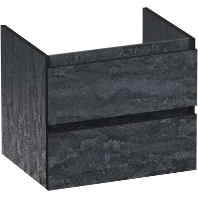 Brauer Joy Edge Onderkast 60 cm - met 2 Softclose Lades Greeploos en 1 Sifon Uitsparing - Damascus Brauer Joy Edge Onderkast 60 cm - met 2 Softclose Lades Greeploos en 1 Sifon Uitsparing - Damascus