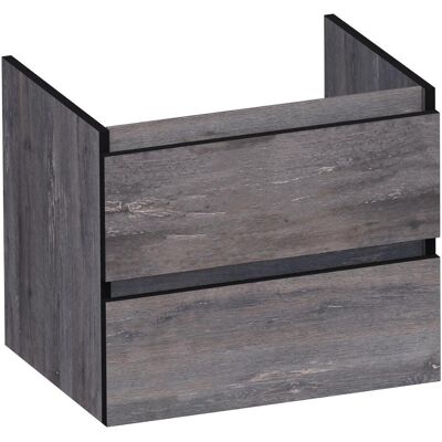 Brauer Joy Edge Onderkast 60 cm - met 2 Softclose Lades Greeploos en 1 Sifon Uitsparing - Driftwood Brauer Joy Edge Onderkast 60 cm - met 2 Softclose Lades Greeploos en 1 Sifon Uitsparing - Driftwood