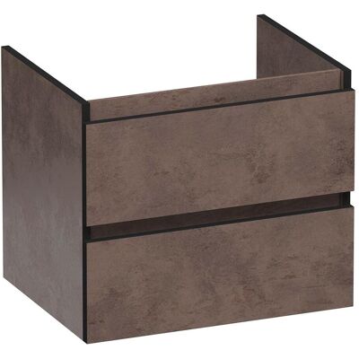 Brauer Joy Edge Onderkast 60 cm - met 2 Softclose Lades Greeploos en 1 Sifon Uitsparing - Erosion Brauer Joy Edge Onderkast 60 cm - met 2 Softclose Lades Greeploos en 1 Sifon Uitsparing - Erosion
